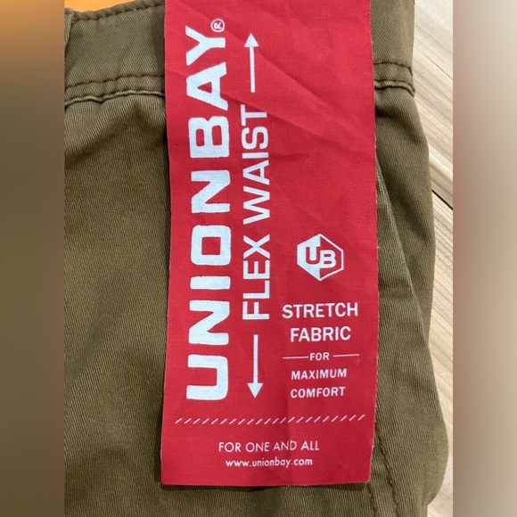 NEW UNIONBAY Mens Midweight Flex Waist Cargo Shorts Chestnut, 42 NWT - Picture 13 of 16